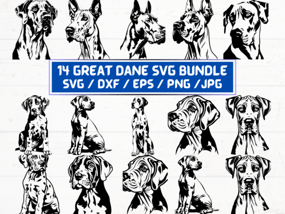 14 Great Dane SVG: A Versatile Digital Asset for Designers and Creators