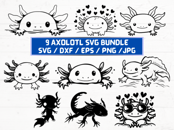 Axolotl SVG File: Versatile Digital Asset for Creators