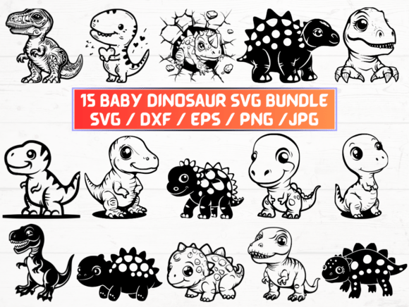 Baby Dinosaur SVG: A Versatile Digital Asset for Creative Projects