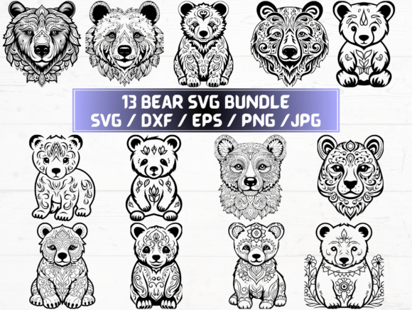 Bear SVG, DXF, EPS, JPG, and PNG: A Complete Guide for Designers and Creators