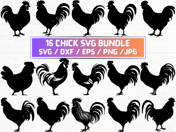 Chicken SVG, DXF, EPS, JPG, PNG Bundle: A Versatile Digital Asset for Modern Creators