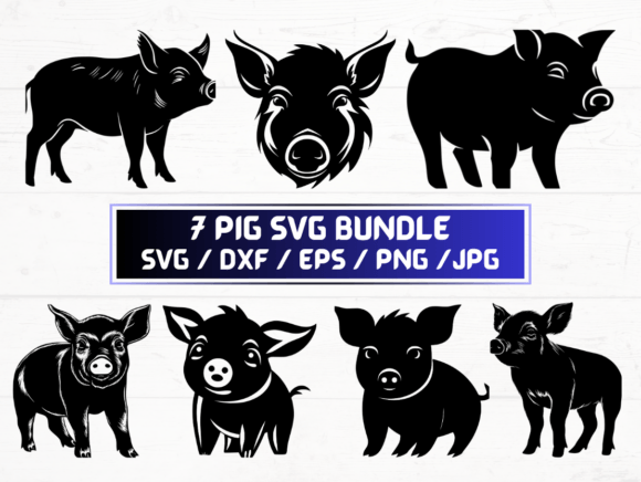 Exploring the Versatility of the 7 Pig SVG Bundle for Digital Creators and Designers