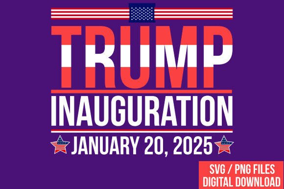 Inauguration Day 2025 Trump SVG PNG