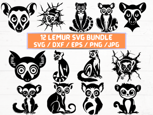 Lemur Laser Engraving Cut File