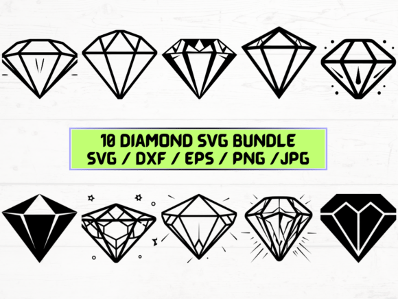The Diamond SVG Bundle: A Versatile Digital Asset for Modern Creators and Businesses