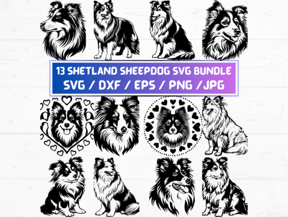 The Rise of Shetland Sheepdog Dog SVG, DXF, EPS, PNG Files in Digital Design and Creative Industries