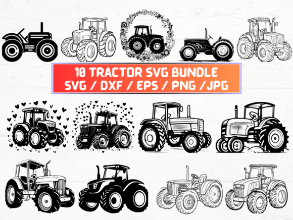 Tractor SVG, DXF, EPS, JPG, and PNG Files: A Complete Guide for Designers and Creators