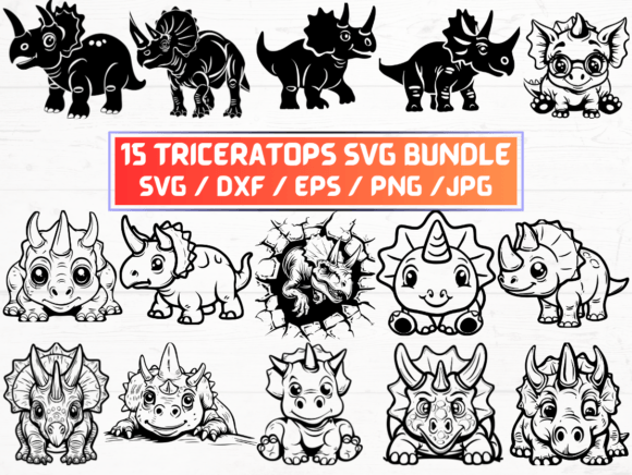 Triceratops SVG: A Digital Asset for Creative and Professional Use
