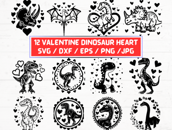 Valentine Dinosaur Heart SVG Laser Cut: A Creative Digital Resource for DIY Projects